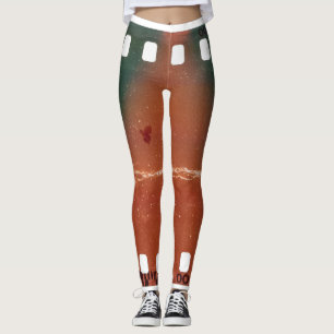 35mm filmstrip start, cool scratches. leggings