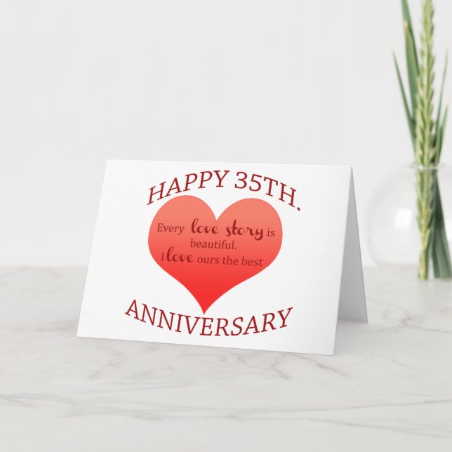 35th. Anniversary Card (Front)