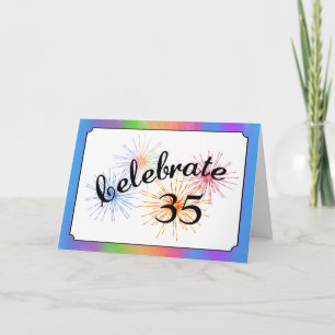 35th Anniversary Celebration Card