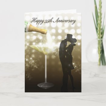 35th Anniversary - Champagne Card by moonlake at Zazzle