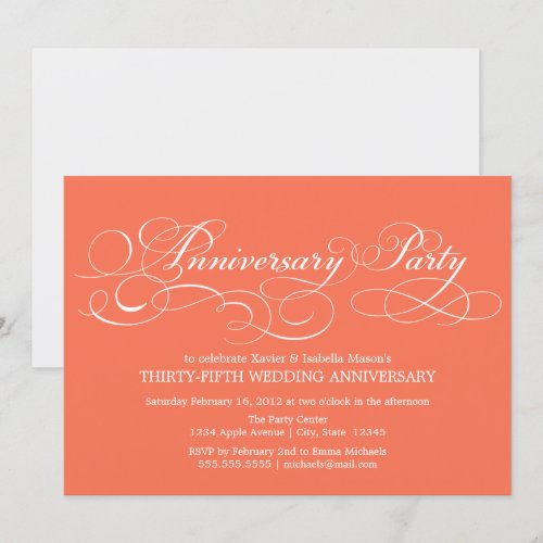 35th Anniversary | Party Invitation