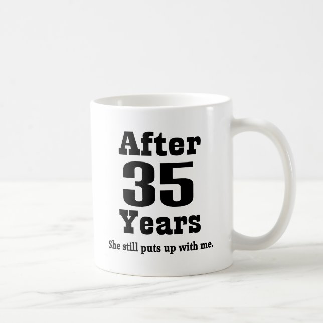 35th Anniversary (Funny) Coffee Mug (Right)