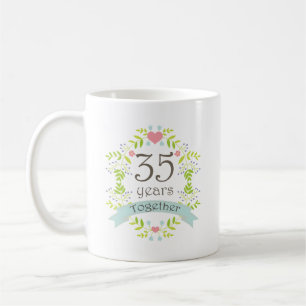 35th Anniversary Keepsake Beverage Coffee Mug