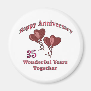 35th. Anniversary Magnet