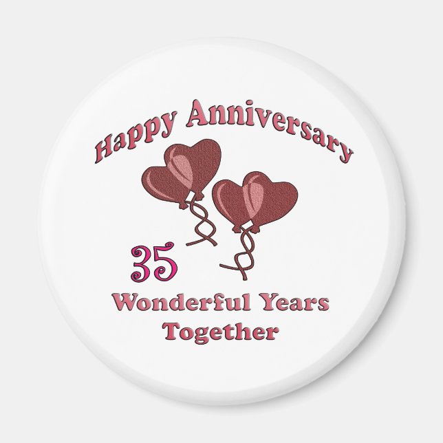 35th. Anniversary Magnet (Front)