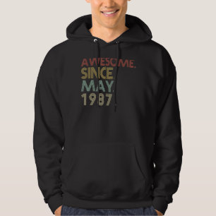 35th Birthday  35 Years Old Awesome Since May 1987 Hoodie