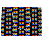 [ Thumbnail: 35th Birthday: Fun Rainbow Event Number 35 Pattern Gift Bag ]