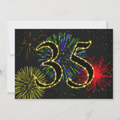 35th birthday party invitate invitation