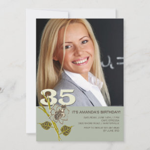 35th Birthday Photo Invitation