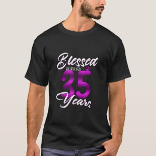35th Birthday Squad Party Blessed by God for 35 Ye T-Shirt