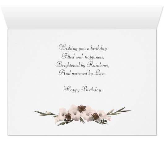 35th Birthday with magnolia (Inside Horizontal (Bottom))