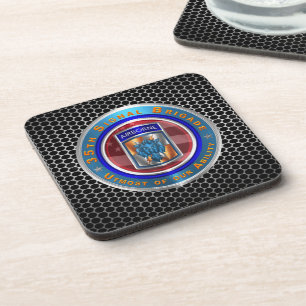 35th Signal Brigade-Airborne Beverage Coaster