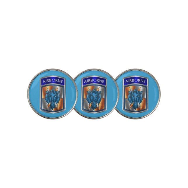 35th Signal Brigade-Airborne Golf Ball Marker (3 Up)