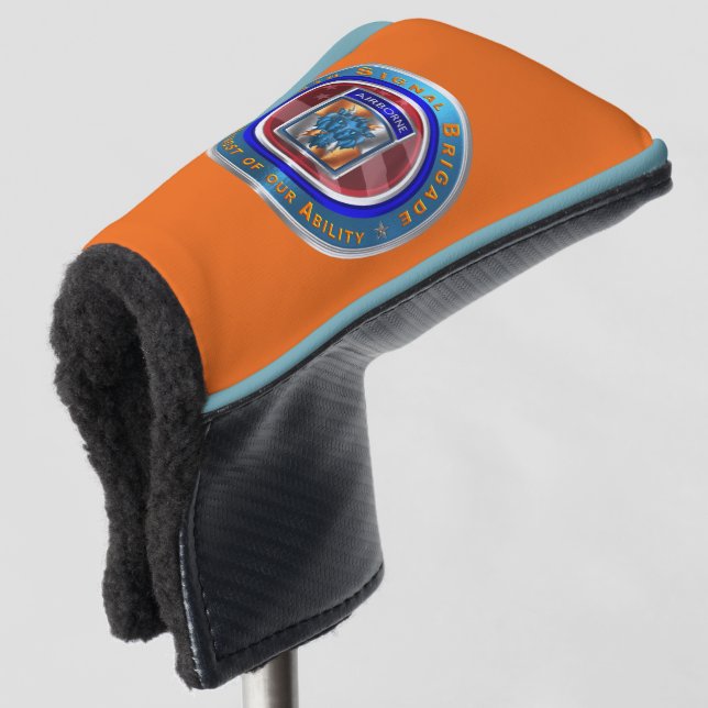 35th Signal Brigade Airborne Golf Head Cover (3/4 Front)