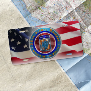 35th Signal Brigade-Airborne License Plate