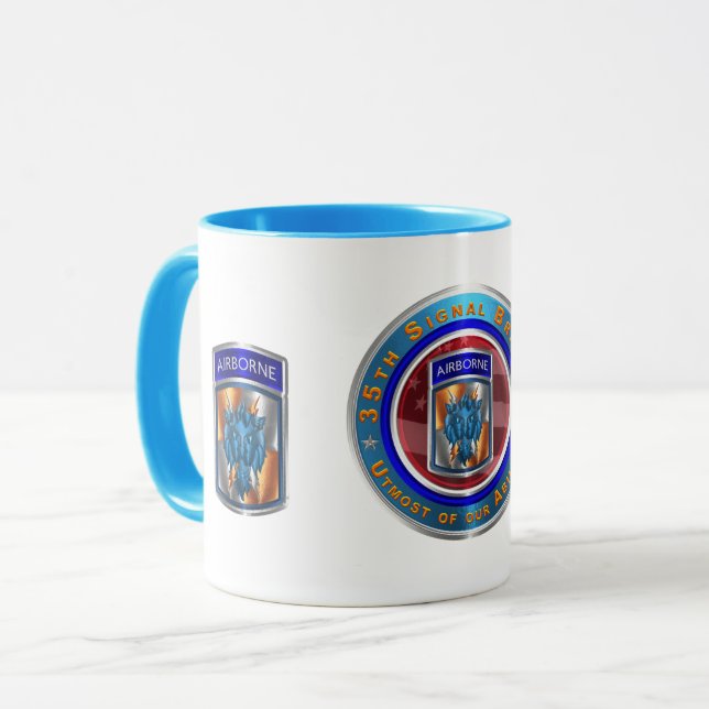 35th Signal Brigade-Airborne Mug (Front Left)