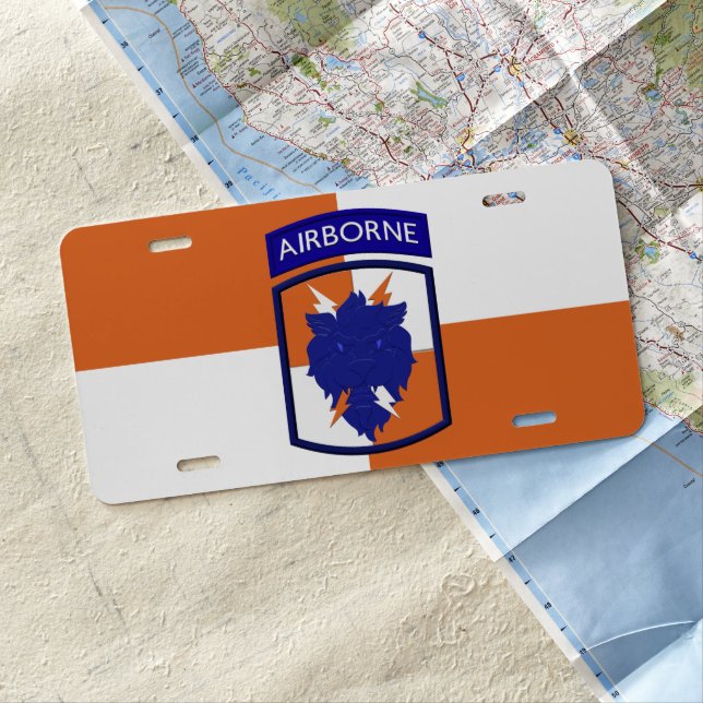 35th Signal Brigade  License Plate (In Situ)