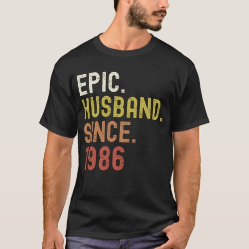 35th Wedding Anniversary Gift  1986 T_Shirt