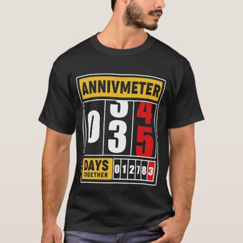 35th wedding Anniversary Gift for Husband Wife Cou T_Shirt