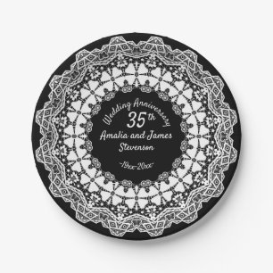 35th Wedding Anniversary Gifts for Couples Congrat Paper Plates