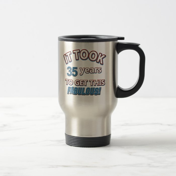 35th year birthday designs coffee mugs