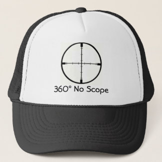 360 No Scope Crosshairs Hat FPS Joke Trucker Fps