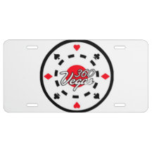 360 Vegas Chip License Plate