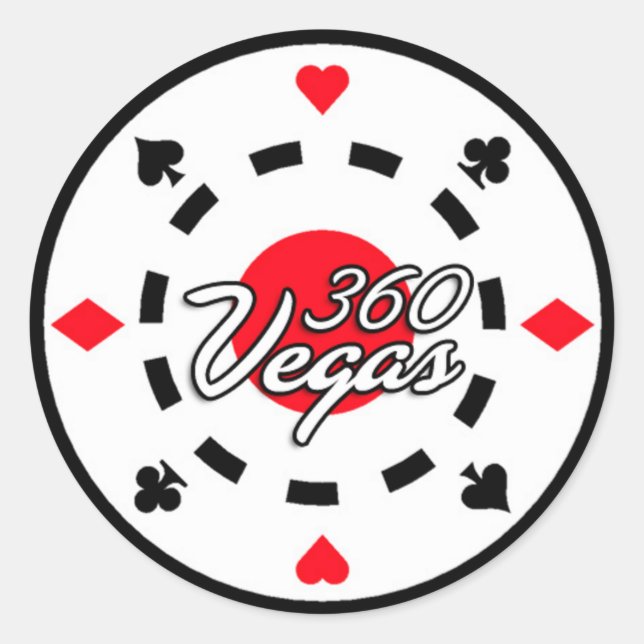 360 Vegas Chip Logo Sticker (Front)