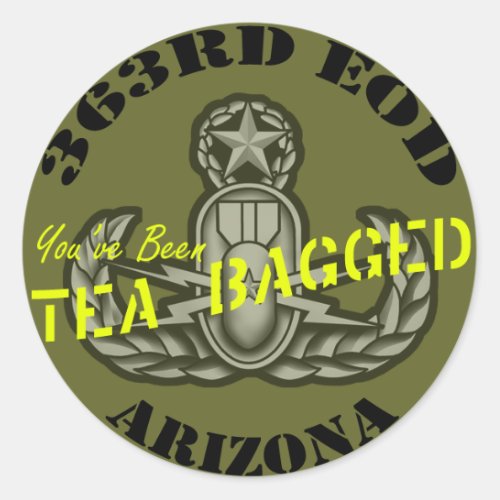 363rd EOD Youve Been Tea Bagged Sticker