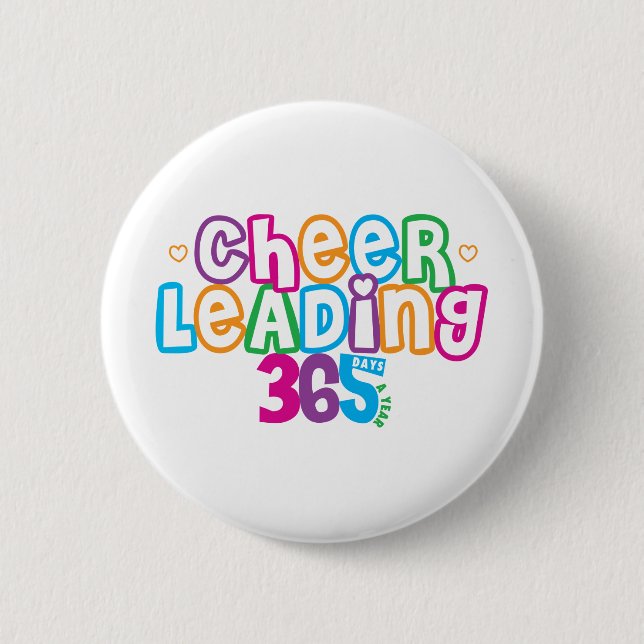 365 Cheerleading Pinback Button (Front)