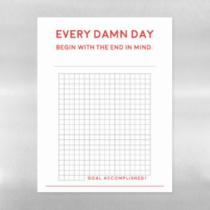 365 Day Habit Tracker, One Year Goal Tracker Magnetic Dry Erase Sheet