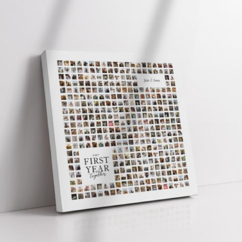 365 Days Collage Our First Year Together Keepsake