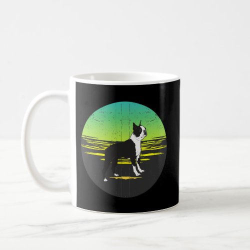 365 Dog Breed Boston Terrier Sunset Style Coffee Mug