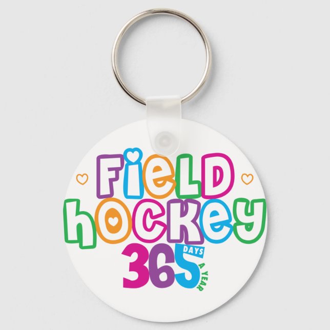 365 Field Hockey Keychain (Front)