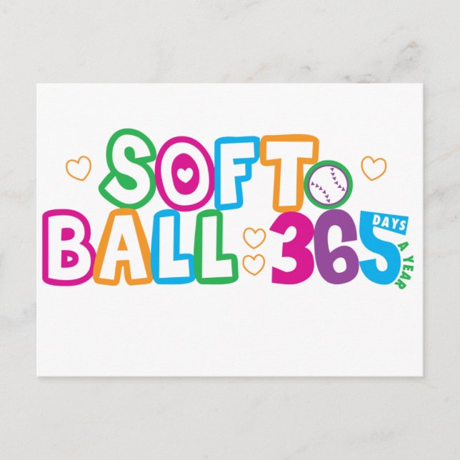 365 Softball Postcard (Front)
