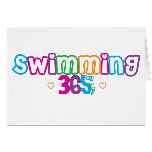 365 Swimming Cards (Front Horizontal)