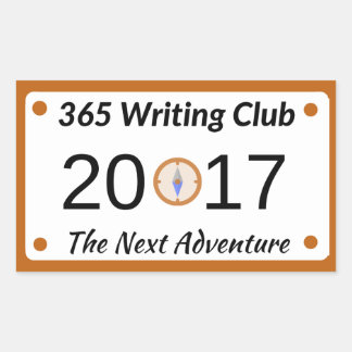 365 Writing Club Stickers! Rectangular Sticker