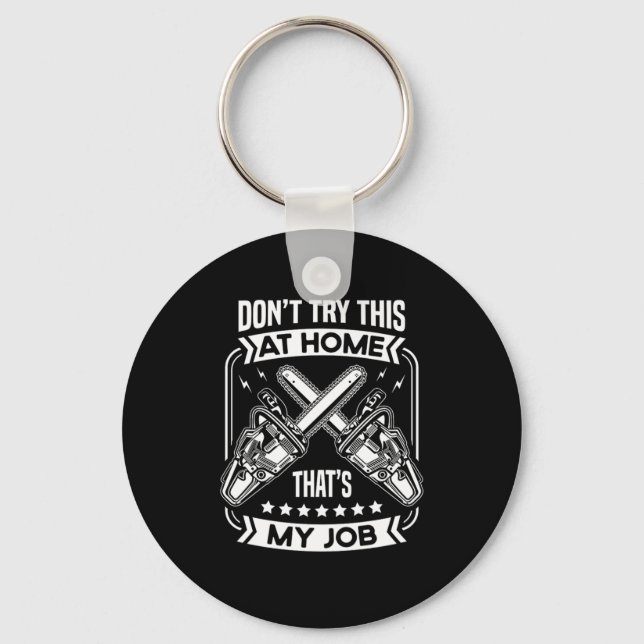36.Arborist for a Tree trimmer Keychain (Front)
