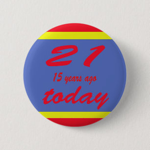 36 birthday pinback button