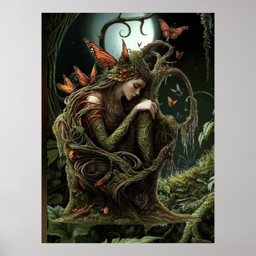 *~* 36  FD3  Earth Keeper Guardian Surreal Poster