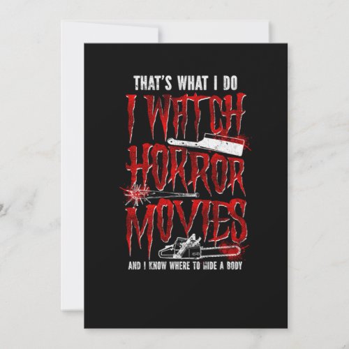 36Horror Movie Thats What I Do I Watch Horror Mov Save The Date