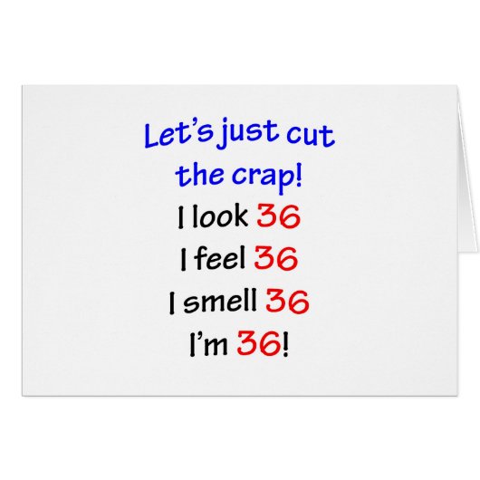 36  Let's cut the crap Cards (Front Horizontal)