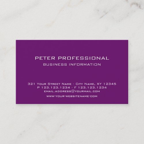 36 Modern Professional Business Card color berry