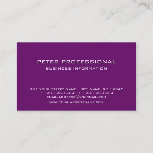Customizable 36 Modern Professional Business Card color berry