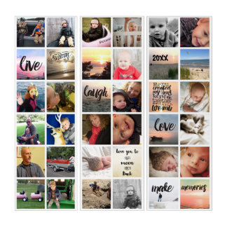 36 of Your Photos Here Photo Collage Triptych