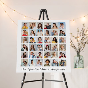 36 Photo Collage Add Your Own Personal Message Foam Board