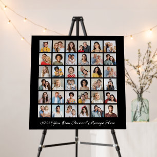 36 Photo Collage Add Your Own Personal Message Foam Board