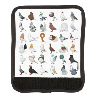 36 Pigeon Breeds Luggage Handle Wrap