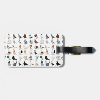 36 Pigeon Breeds Luggage Tag
