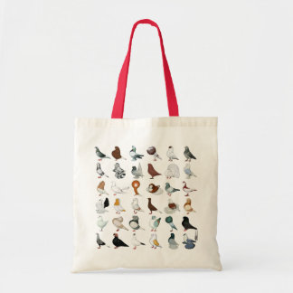 36 Pigeon Breeds Tote Bag